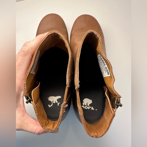 Sorel Joan of Arctic Wedge III Zip Boots Womens Size 10.5 Brown Leather Snow.B4 - Picture 7 of 9